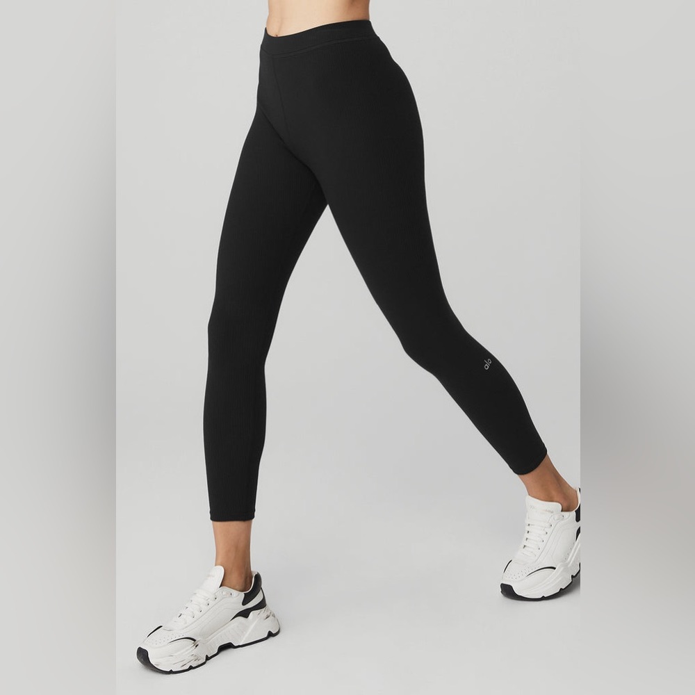 NWT Alo ribbed high waist 7/8 blissful legging